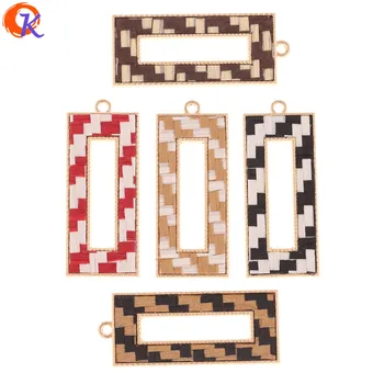 

Cordial Design 50Pcs 18*43MM Jewelry Making/Earring Accessories/Knit Effect/Rectangle Shape/DIY Parts/Hand Made/Earring Findings