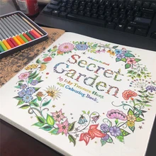 Livre de coloriage Kawaii pour adultes et enfants, 96 Pages, livre de dessin à décompression du jardin Secret anglais, Graffiti, fournitures d'art, DIY bricolage