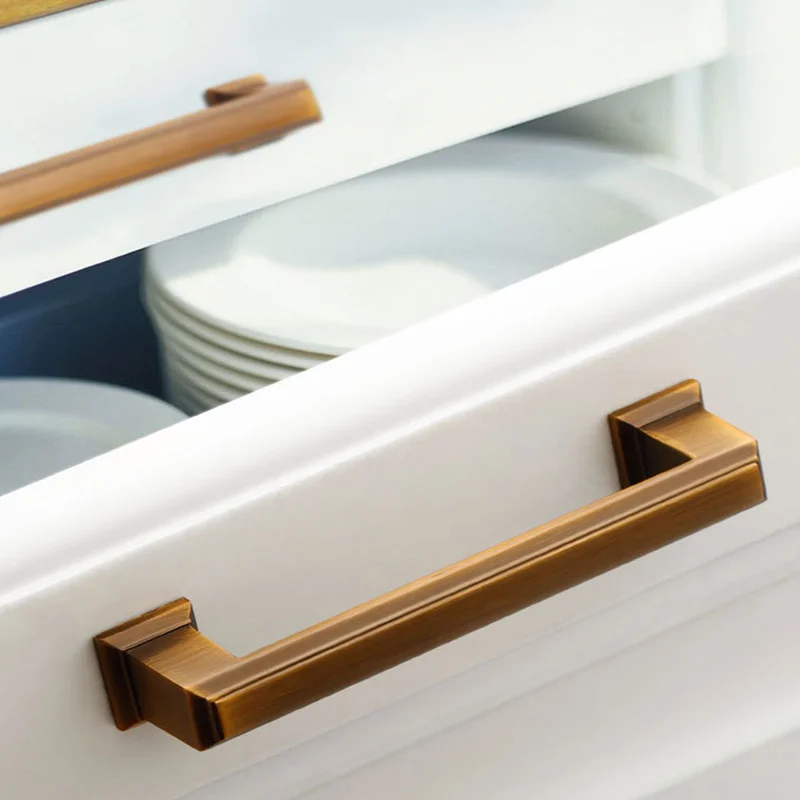  2pcs free shipping  96mm shipping Anti-copper 64mm hidden Handle Matte black Kitchen Cabinets Pulls cupboard 128mm cup shell handle  