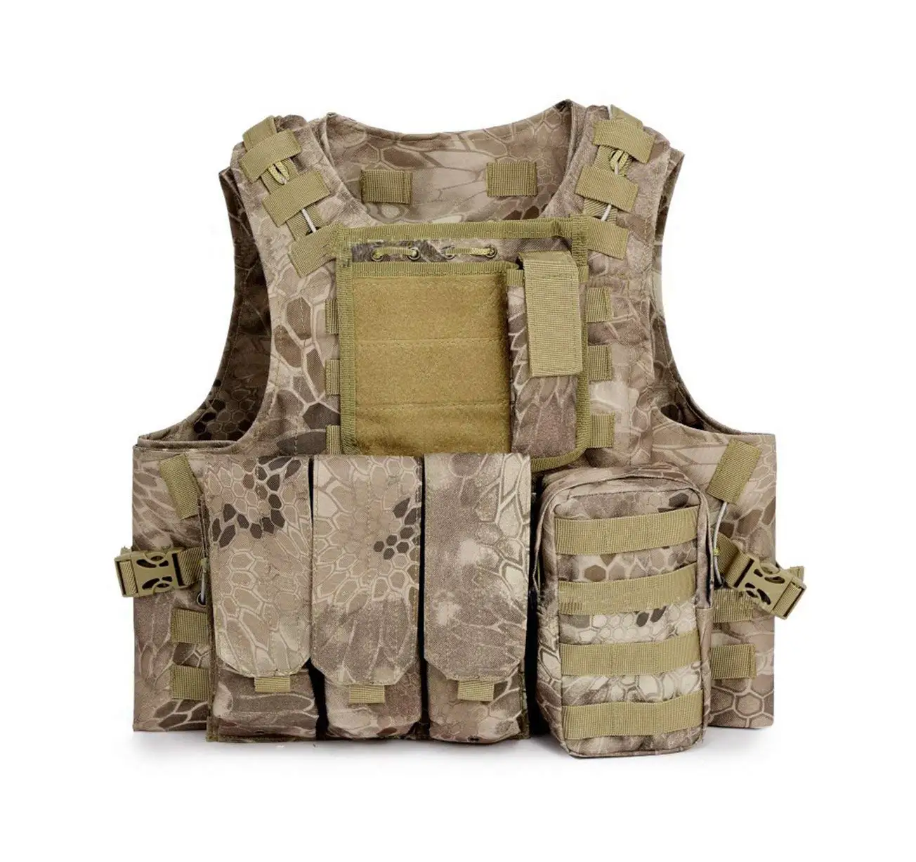 Nomad Военный тактический Molle, для страйкболла жилет Combat paintball тренировочная безрукавка мягкий жилет съемки Охота на открытом воздухе Molle полицейский жилет - Цвет: Nomad
