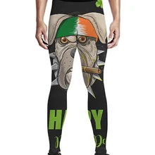 День Святого Патрика, ирландский флаг, брюки для собак, мужские, влагоотводящие, модные, вечерние, со скрытым карманом, для повседневного использования, с высокой талией, мягкие, Kn