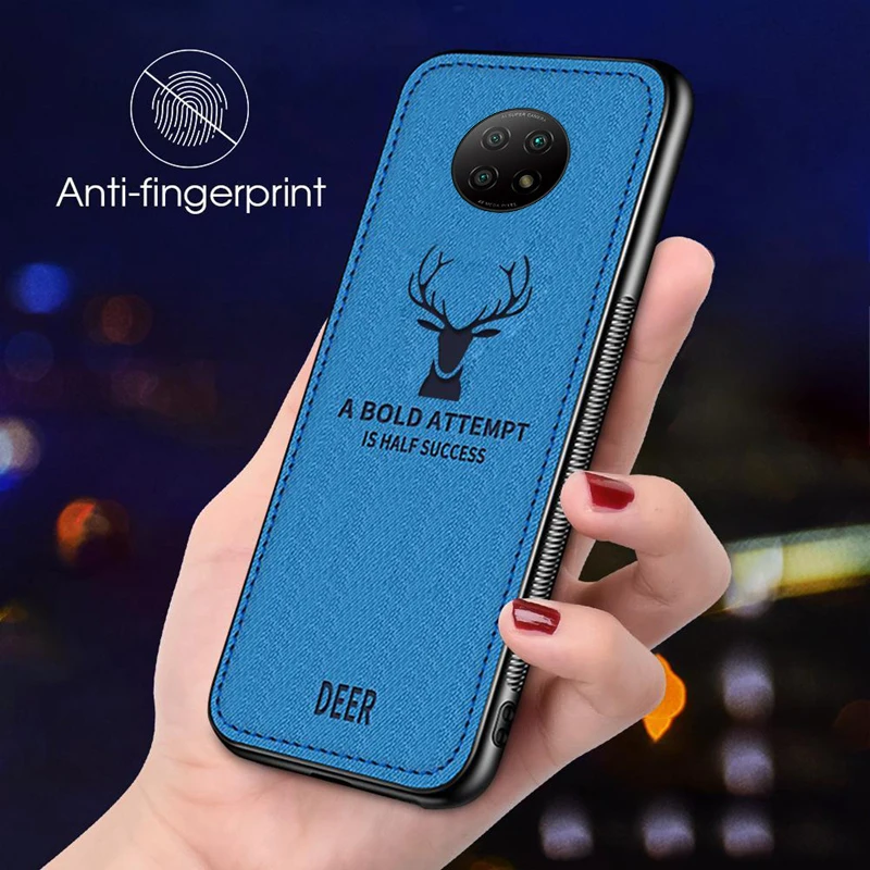 for Redmi 9T Luxury Deer Cloth Phone Case for Redmi Note 9T