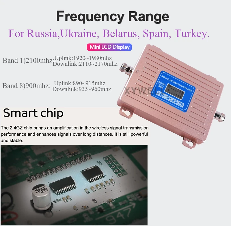 Gsm повторитель двухдиапазонный 900 2100 мобильный сигнал сотовый усилитель GSM WCDMA UMTS 2100 2G 3G 4G усилитель сигнала 4G антенна