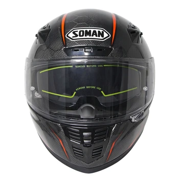 

casco capacete moto Snake Pattern Carbon Fiber Bluetooth Helmets Dot Approved For Soman SM-X7 Full Face Motorcycle Helmet