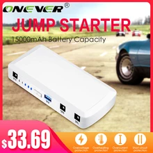 Onever авто аварийный Запуск power Bank портативный пусковой усилитель устройства Автомобильное зарядное устройство автомобильный двигатель батарея светодиодный Многофункциональный