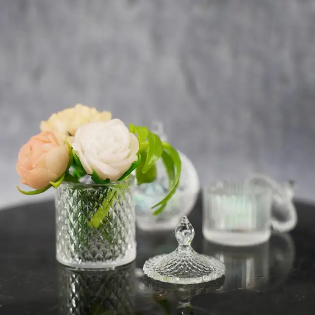 1:6 doll house mini model furniture accessories Glass texture candy jar 1