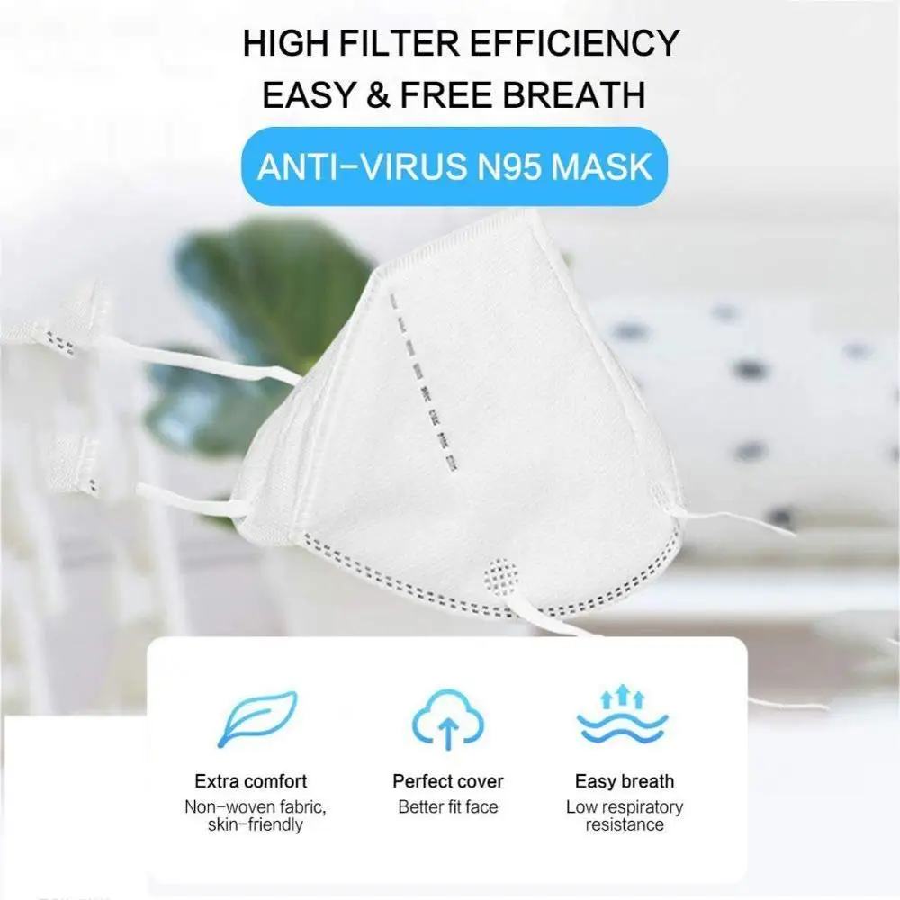 

50PCS N95 White Mask