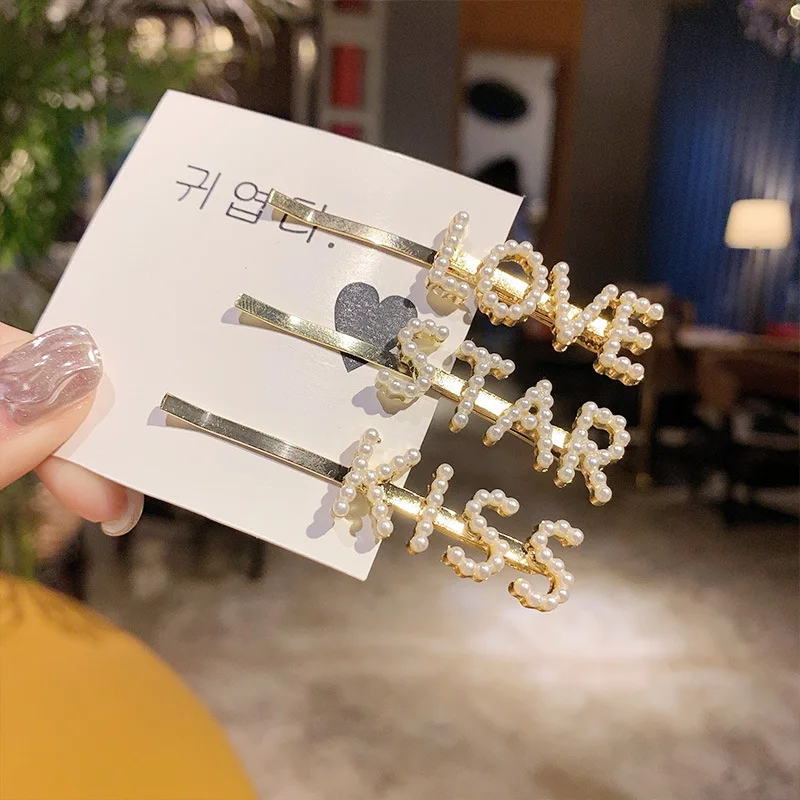 

New Women Girls Luxury Pearls Acrylic Shining Elastic Hair Bands Headbands Scrunchies Hair Rubber Band Hair Accessories