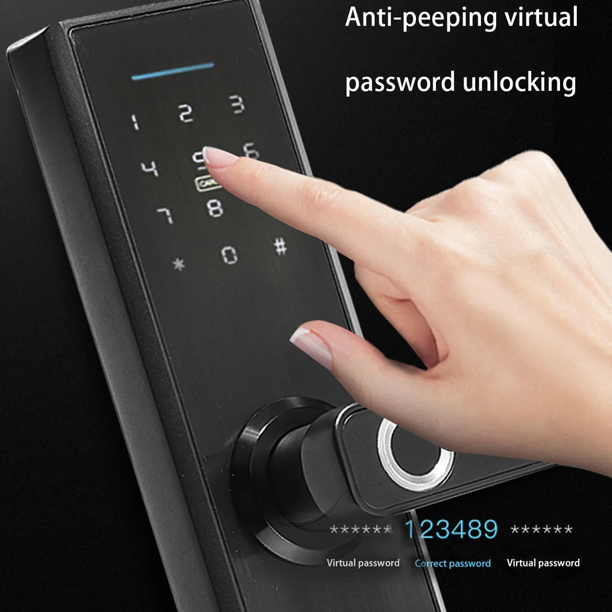 

Home Intelligent Electronic Door Lock Smart Door Lock Fingerprint / Digital Code / Key / Smart Card Smart Lock For Home Hotel