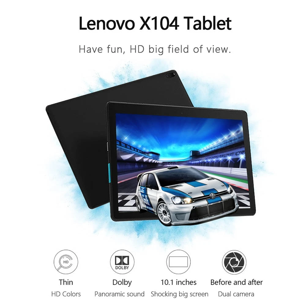  Original Lenovo E10 TB-X104F 101 zoll 2GB RAM 16GB ROM Android 8.1 Qualcomm MSM8909 Quad Core 13 GH
