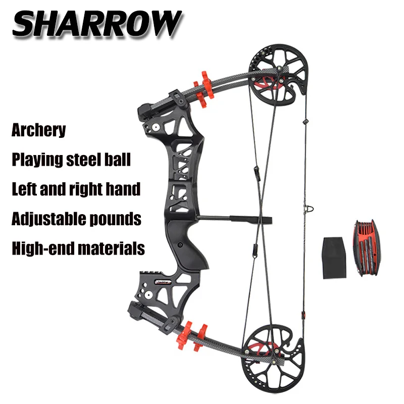 

M109E 30-60lbs Compound Bow Steel Ball Bow Dual-use Right Hand Left Hand Fishing Hunting Bow Outdoor Sports Bow And Arrow