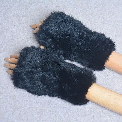 rabbit fur black