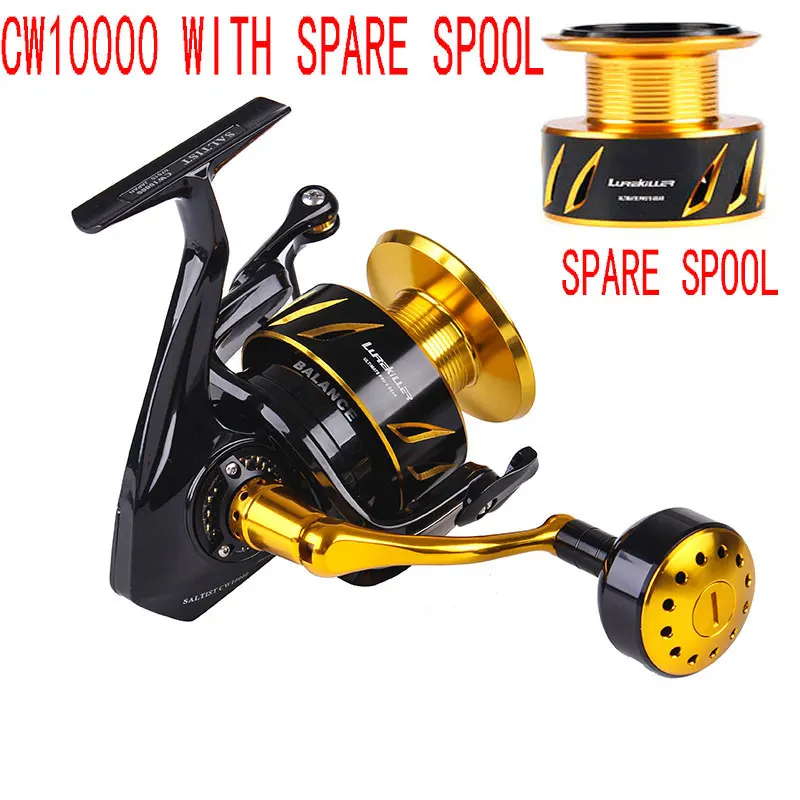 CW10000 with S Spool Сделано в Японии, Lurekiller Saltist CW3000-CW10000 спиннинговая отжимная катушка, спиннинговая катушка 10BB, катушка из сплава 35kgs drag power - Цвет: CW10000 with S Spool