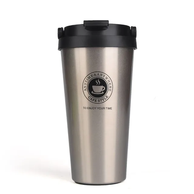 500ml Double Wall Stainless Steel Vacuum Flasks Thermo Cup Coffee Tea Milk Travel Mug Thermol Bottle Water Bottle Thermoses gold