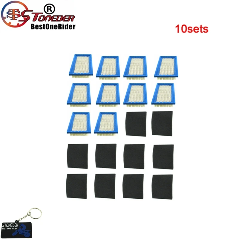 Воздушный фильтр STONEDER для двигателей Generac 494511S 0494511S 1494511S 3,5 и 5 hp IC и 5,5 hp Vanguard - Цвет: 10sets