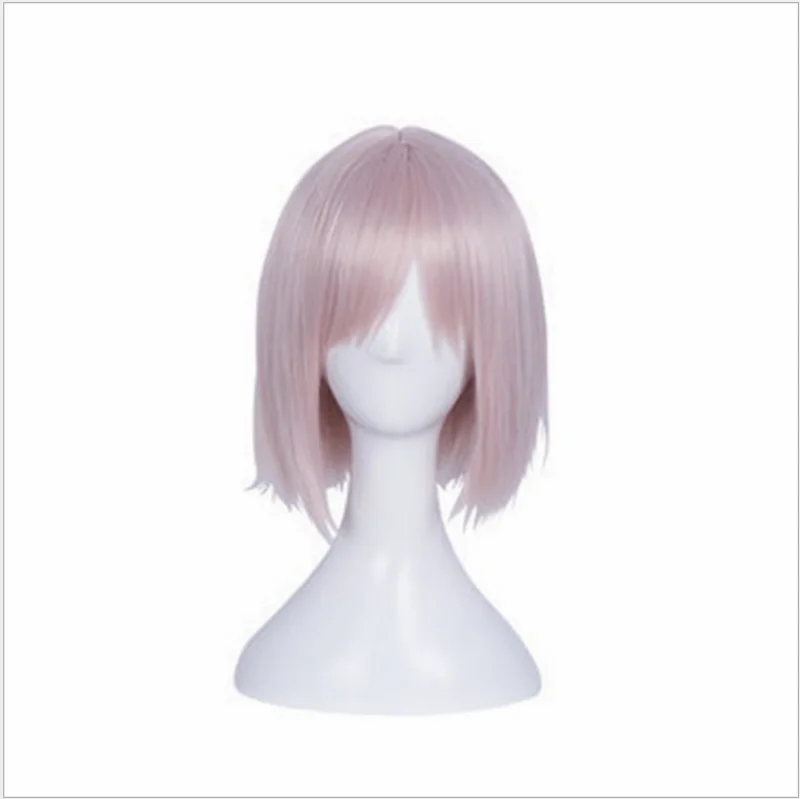 Wig Японская аниме игра Fate/Grand Order Mash Kyrielight парики Черный Белый школьная форма косплей костюм полный комплект - Цвет: Wig