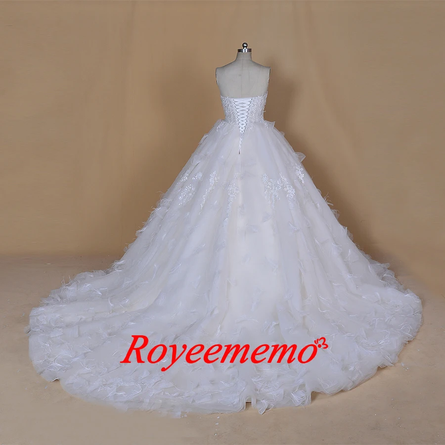 Дизайн Роскошные свадебные платья Vestidos de Noivas платье невесты на заказ свадебные gowng юбка с блестками 3D цветок платье