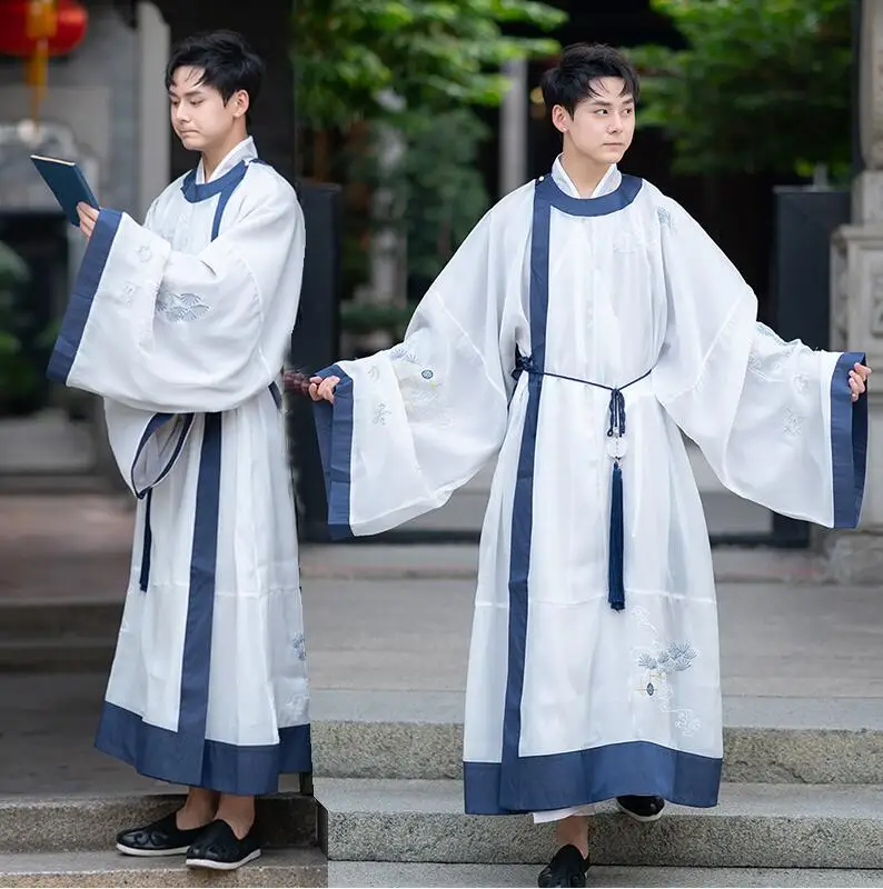 HanFu gifted scholar Китайский Японский древний Молодежный красивый мужской ежедневное улучшение вышивка вышитые пальто+ куртка+ ремень Костюм