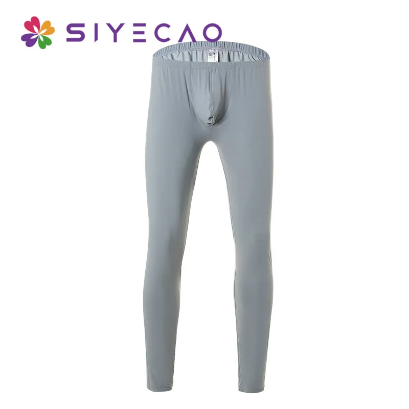 

Man Underwear Male Ice Silk Pajama Bottoms Gay Sexy Sheer Lounge Sleepwear Long Johns Sleep Bottoms Solid Men Nightwear Pants