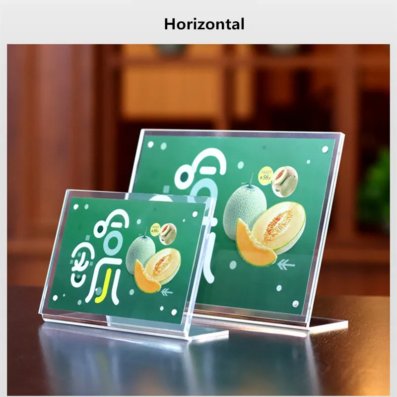 

A4 Clear Acrylic Slant Back Table Paper Holder 8.5x11 inches Brochure Holder Menu Paper Sign Holder Display Stand Frame