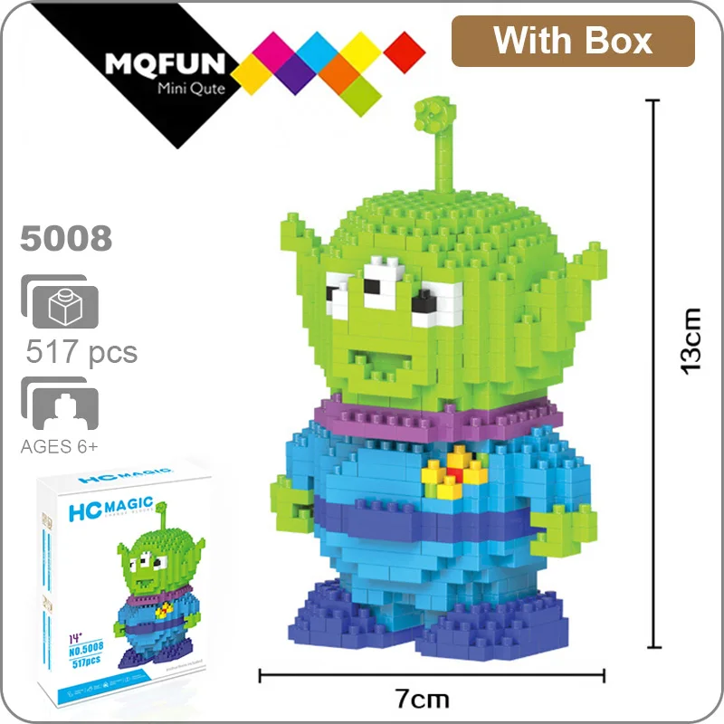 HC Toys Story 4 Buzz Lightyear Alien Bear Американский мультфильм фигурки героев кино строительство Сборка блоков Модель развивающая игрушка - Цвет: HC 5008 With Box