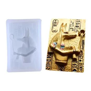 

Egyptian Pharaoh Head Portrait Silicone Mold DIY Craft Pendant Molds UV Epoxy Resin Fondant Mould