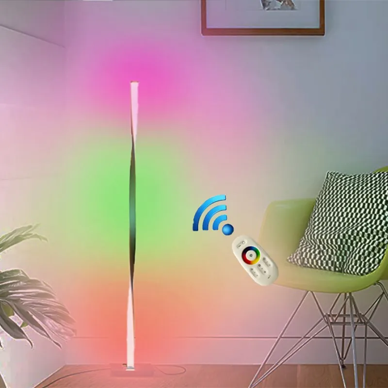 Вертикальная напольная лампа RGB для отеля спальни гостиной|Напольные лампы| |