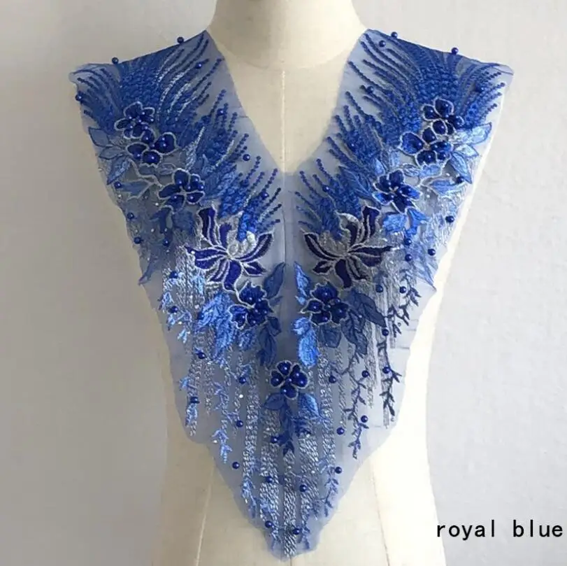 Sequin Pearl Appliques Sew On, Patches Lace Fabric Neckline Collar, Mesh Embroidery For Wedding, Gown DIY 43 Hee15170777cf49e3ba997b9c68a4f035K