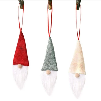 

Cloth Art Santa Bottle Cap/Decoration For XMAS Home/Faceless Doll Bottle Cover/Christmas Tree Decor Pendant/Wine Bottle Decor