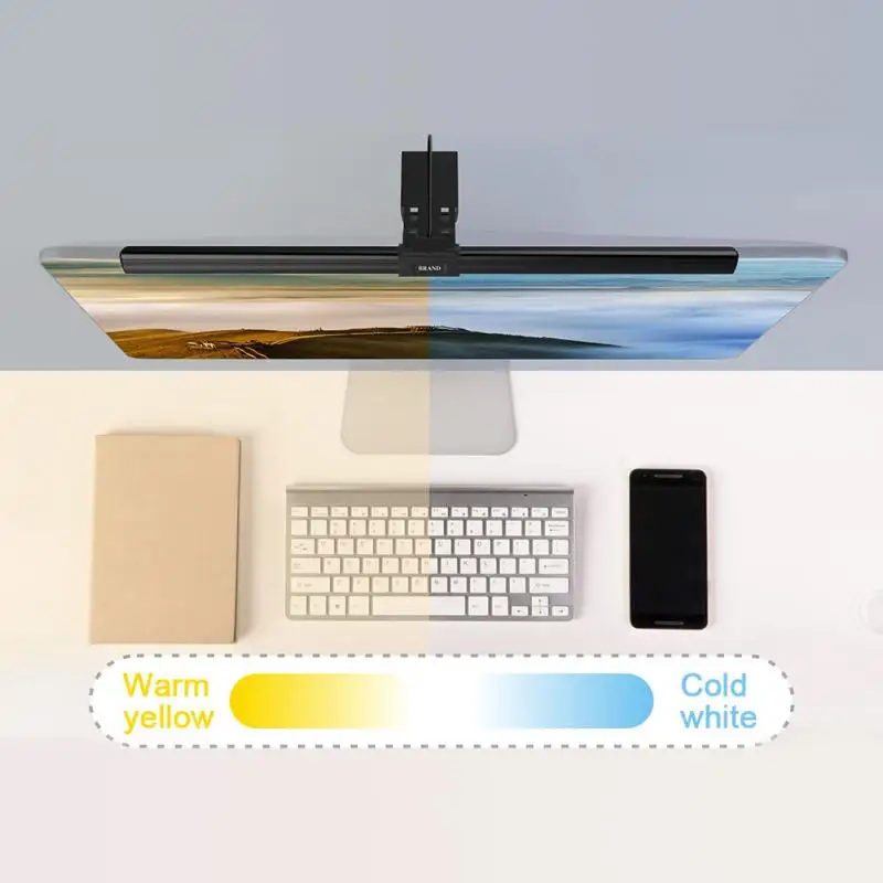 Светодиодная настольная лампа 5 в с питанием от USB компьютерная лампа для чтения 5 Вт монитор защиты глаз не мерцающий Регулируемый свет для офиса дома