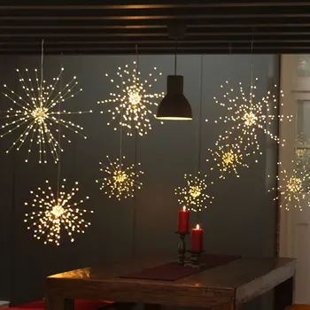 

Dandelion Lights Firework String Light Solar Light Beautiful Creative 120LED/150LED Warm White Multicolor Xmas Decor For Garden