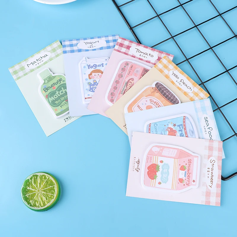 Блокнот для молока и напитков планировщик клейкая бумага наклейка kawaii