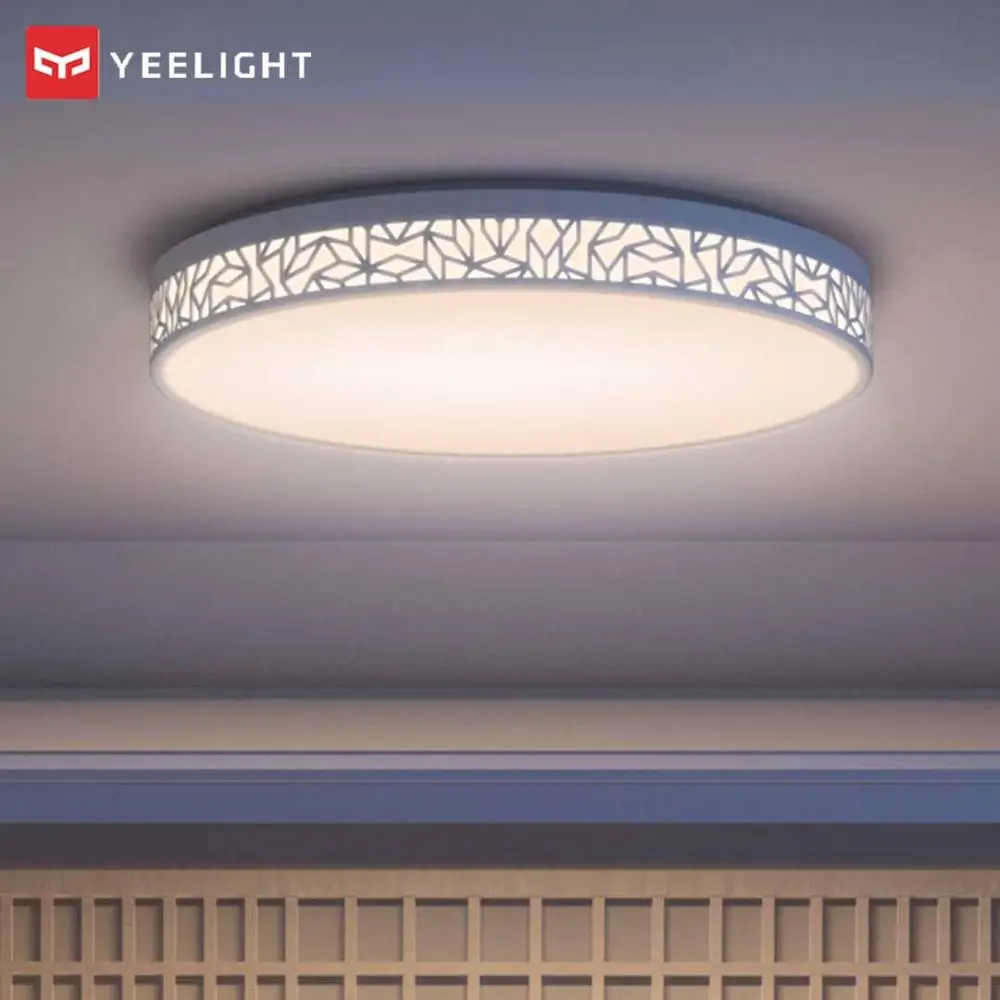 Новейший умный светодиодный потолочный светильник Xiaomi Yeelight для гостиной, Bluetooth, светодиодный потолочный светильник с подвеской, приложение Mijia, пульт дистанционного управления - Цвет: Guangyun 450mm