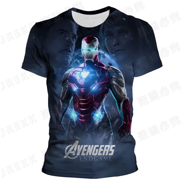 Camisetas 3D de la película de los vengadores de Marvel para hombres, mujeres y niños, ropa de calle de manga corta de verano, Camisetas estampadas, camisetas - AliExpress
