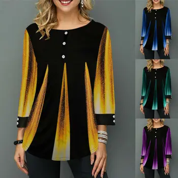 

Winter Fashion Boho Print Cotton Linen Blouse Tops Loose Top Female Womens Long Sleeve Shirt Blusas Femininas Pullover