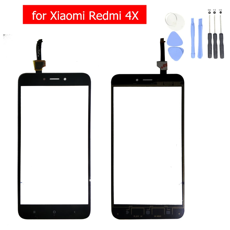 Для Xiaomi Redmi 4X сенсорный экран стеклянная панель для Xiaomi Redmi 4X дигитайзер сенсор Сенсорная панель передняя стеклянная панель запасные части