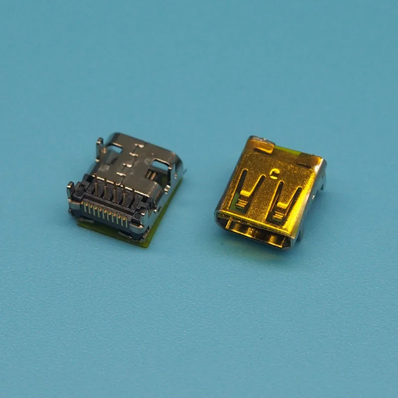 10 шт./лот HDMI D типа 19Pin HDMI Женский Jack Разъем MICRO HDMI SMT и DIP