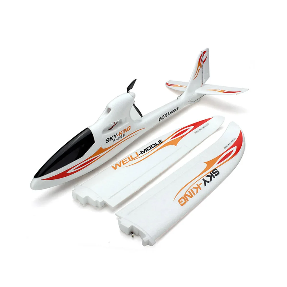 WLtoys F959S Sky King 2,4G 750mm размах крыльев приводимого в движение с помощью электропривода RC планер самолет RTF режим 2 с 6-осевым гироскопом
