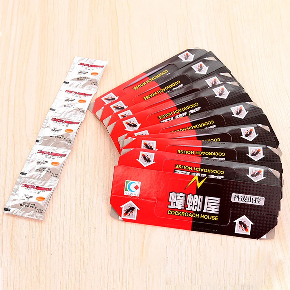 10X Repellent Cockroach House Eco-friendly Killing Bait Non-toxic Strong Sticky Traps Repellent Bait Sticky Cockroach Trap