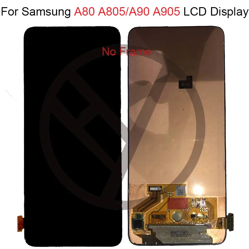Супер AMOLED для samsung galaxy A80 ЖК-дисплей с сенсорным экраном дигитайзер с рамкой в сборе A90 A805 A805F/DS для samsung A90 lcd