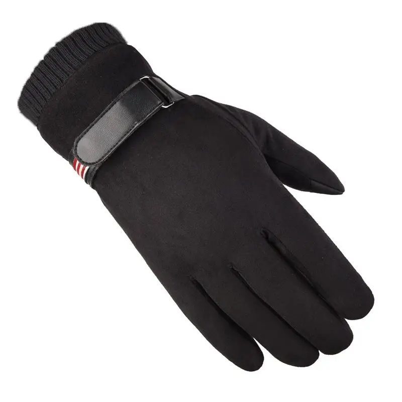Мужские и женские перчатки для катания на лыжах, толстые, с сенсорным экраном, морозостойкие, для езды на открытом воздухе, для вождения, теплые перчатки для зимних видов спорта - Цвет: B