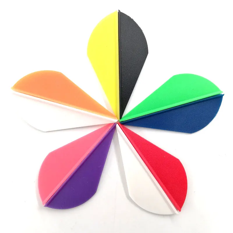 

50-100PCS Archery 2 Inch Plastic Arrow Vanes Rubber Feather for Carbon Wood Shaft Compound Recurve Bow For Hunting Shooting