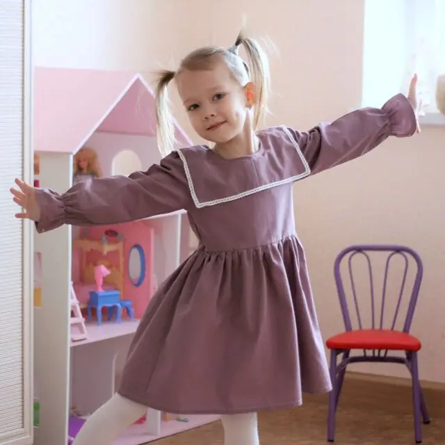015 Kseniya Kids/осень ; хлопковая одежда для девочек; цвет красный, желтый; английский стиль; клетчатое платье с длинным рукавом и меховым бантом для маленьких девочек - Цвет: 015