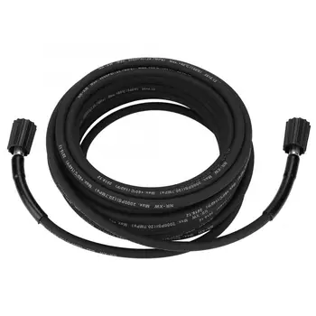 

10m High Pressure Washer Replacement Extension Hose 14mm ID M22 NPT Thread Connect Single Cold Water Rubber Hose