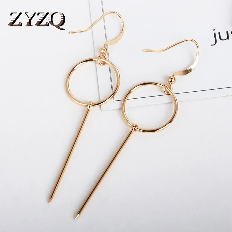 

ZYZQ Classic Korean Stylish Drop Earrings For Women Romantic Simple Geometric Design Wholesale Lots&Bulk Women Jewelry Earrings
