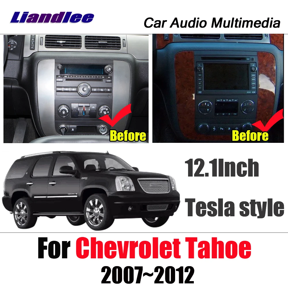 Liandlee Android 7,1 для Chevrolet Tahoe 2007~ 2012 Tesla стиль экран стерео Carplay камера карта gps Navi навигация Мультимедиа