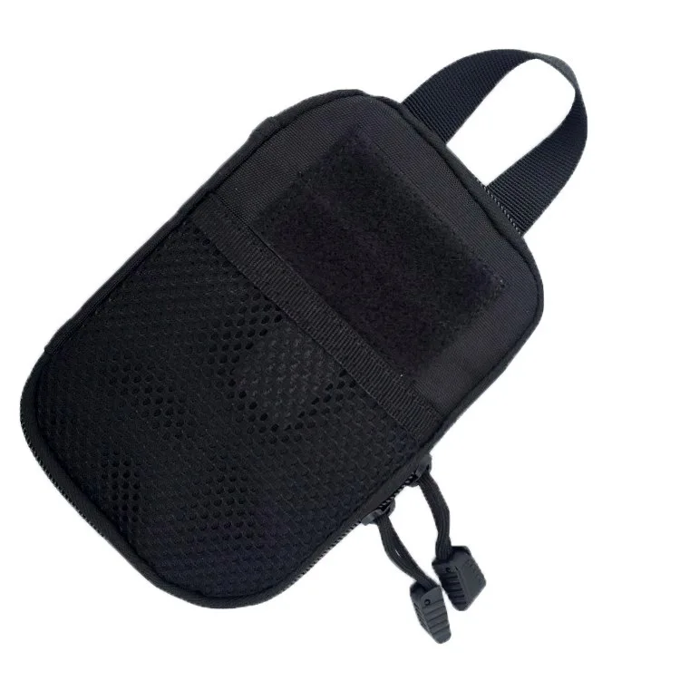 Небольшой EDC карманный органайзер тактический Molle поясная сумка утилита гаджет пакет безопасности сумка для переноски аксессуаров с сотовым телефоном - Цвет: Black