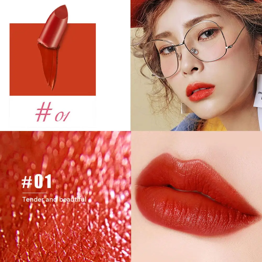 Chinese Style Palace Museum Lipstick Moisturizer Non-Sticking Cup Lip Stick Matte Waterproof Lip Stick Women Lips Makeup Gifts - Цвет: 01