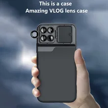 Mobile Phone Lens For iPhone 11 Pro Max Wide Angle Macro Fisheye Portrait Telephoto CPL Filter Len phone Case For iPhone 11
