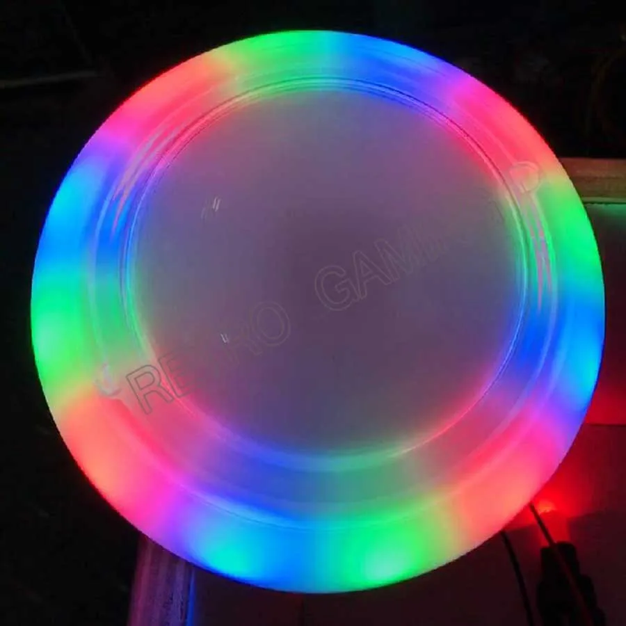 120 мм Jumbo RGB изменяющая цвет светящаяся аркадная Кнопка светодиодный яркий мигающий кнопочный для аркадных игровых автоматов